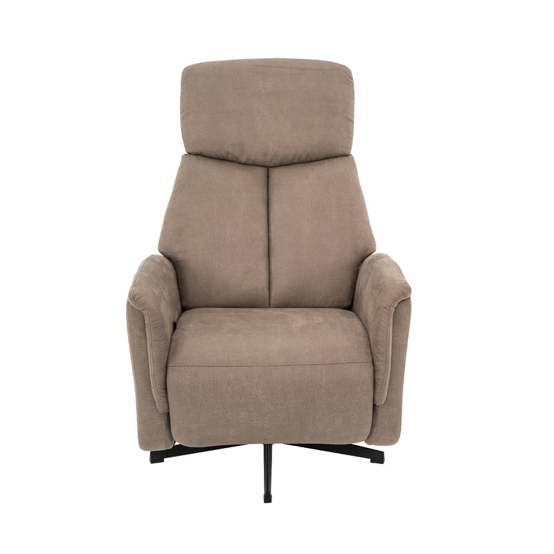 Fauteuil Helsinki Mosgroen Kunstleder Manueel Verstelbaar-Fauteuils-LABEL51