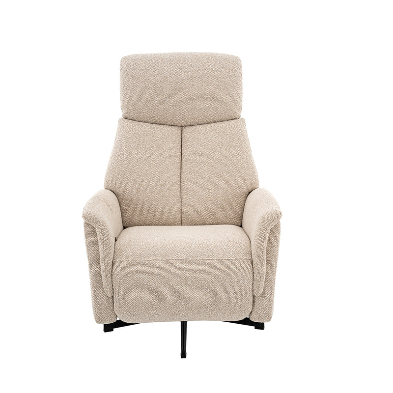 Fauteuil Helsinki Naturel Boucle Manueel Verstelbaar 73x86x114 cm-Fauteuils-LABEL51
