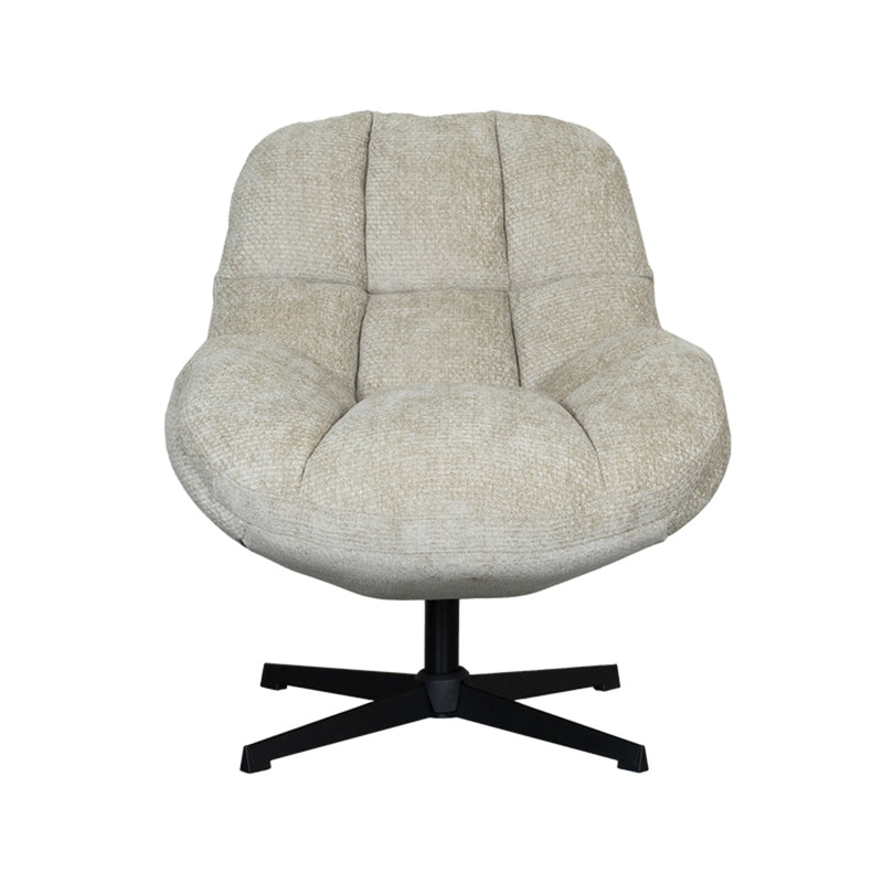 Fauteuil Huxley Mushroom Chenille - 76x86x92 cm-Fauteuils-LABEL51