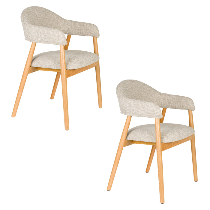 Fauteuil Indy Polyester Bruin 54x56 H81 cm SKU 1000582-Fauteuils-Creating Home