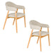 Fauteuil Indy Polyester Bruin 54x56 H81 cm SKU 1000582-Fauteuils-Creating Home