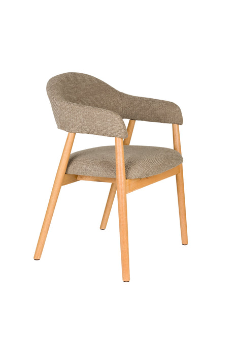 Fauteuil Indy Polyester Bruin 54x56 H81 cm SKU 1000583-Fauteuils-Creating Home