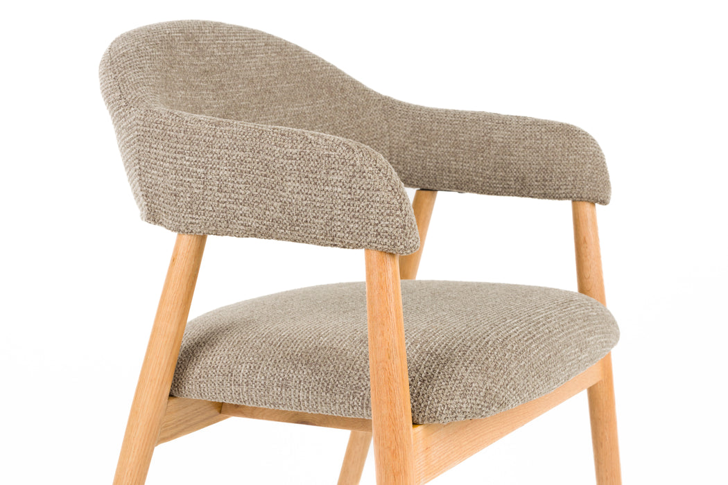 Fauteuil Indy Polyester Bruin 54x56 H81 cm SKU 1000583-Fauteuils-Creating Home