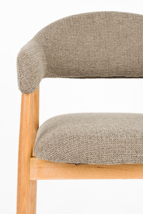 Fauteuil Indy Polyester Bruin 54x56 H81 cm SKU 1000583-Fauteuils-Creating Home