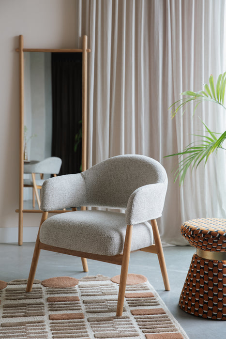 Fauteuil Indy Polyester Bruin 66.5x64 H76.5 cm SKU 1000584-Fauteuils-Creating Home