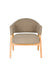 Fauteuil Indy Polyester Bruin 66.5x64 H76.5 cm SKU 1000585-Fauteuils-Creating Home