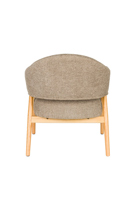 Fauteuil Indy Polyester Bruin 66.5x64 H76.5 cm SKU 1000585-Fauteuils-Creating Home