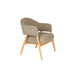 Fauteuil Indy Polyester Bruin 66.5x64 H76.5 cm SKU 1000585-Fauteuils-Creating Home