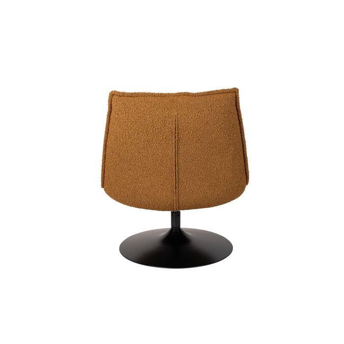 Fauteuil Jax Ochre Bouclé Acrylic,Polyester Geel 79x68 cm-Fauteuils-Creating Home