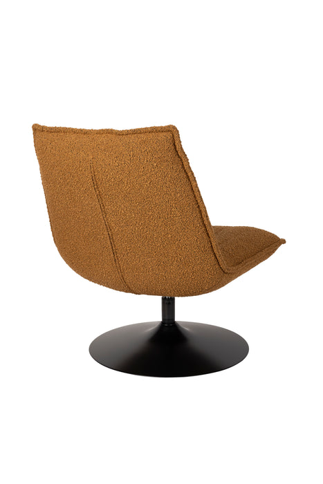Fauteuil Jax Ochre Bouclé Acrylic,Polyester Geel 79x68 cm-Fauteuils-Creating Home