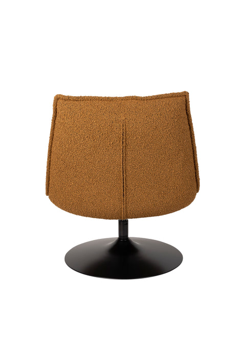 Fauteuil Jax Ochre Bouclé Acrylic,Polyester Geel 79x68 cm-Fauteuils-Creating Home