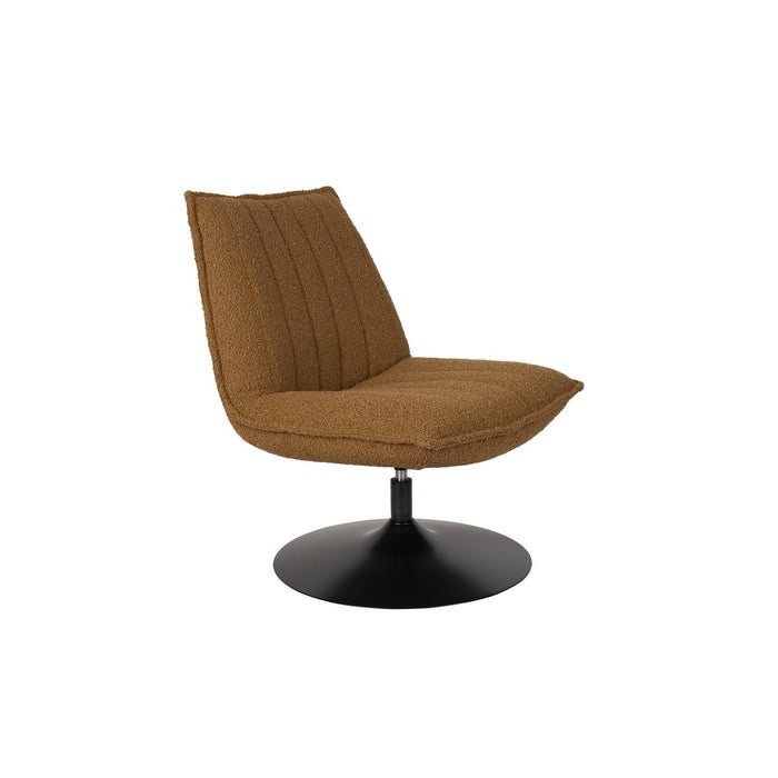 Fauteuil Jax Ochre Bouclé Acrylic,Polyester Geel 79x68 cm-Fauteuils-Creating Home