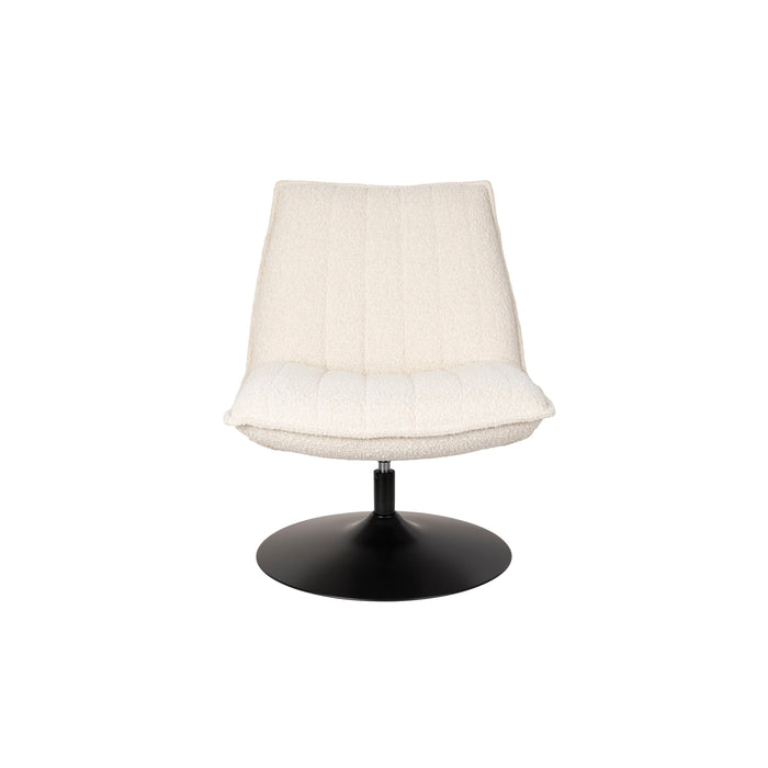 Fauteuil Jax Off White Bouclã© Acrylic,Polyester Wit 79x68 cm-Fauteuils-Creating Home
