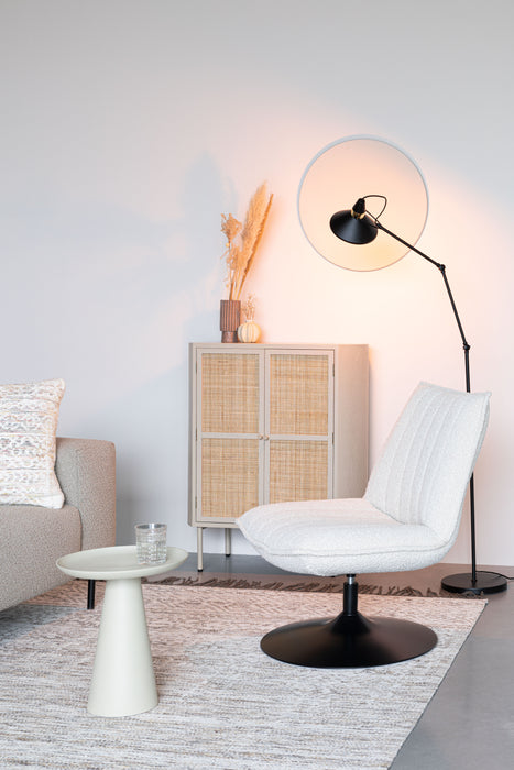 Fauteuil Jax Off White Bouclã© Acrylic,Polyester Wit 79x68 cm-Fauteuils-Creating Home