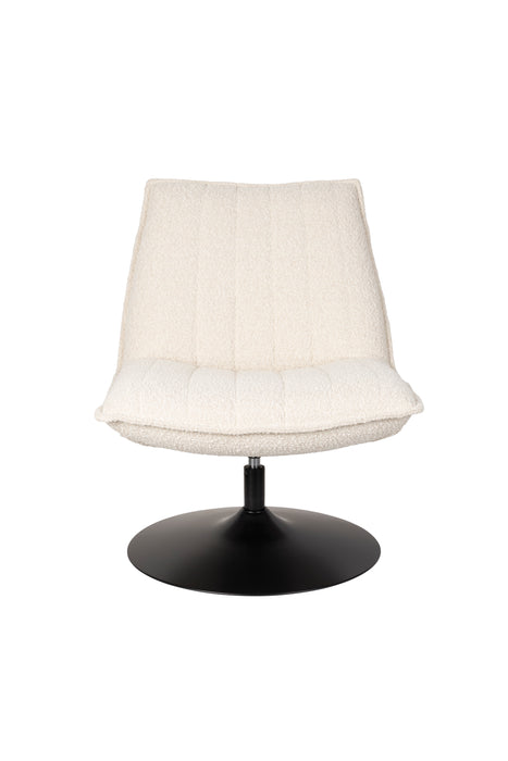 Fauteuil Jax Off White Bouclã© Acrylic,Polyester Wit 79x68 cm-Fauteuils-Creating Home