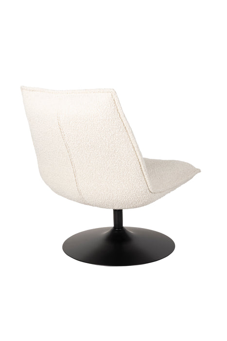 Fauteuil Jax Off White Bouclã© Acrylic,Polyester Wit 79x68 cm-Fauteuils-Creating Home
