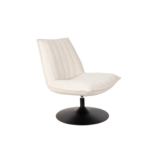 Fauteuil Jax Off White Bouclã© Acrylic,Polyester Wit 79x68 cm-Fauteuils-Creating Home