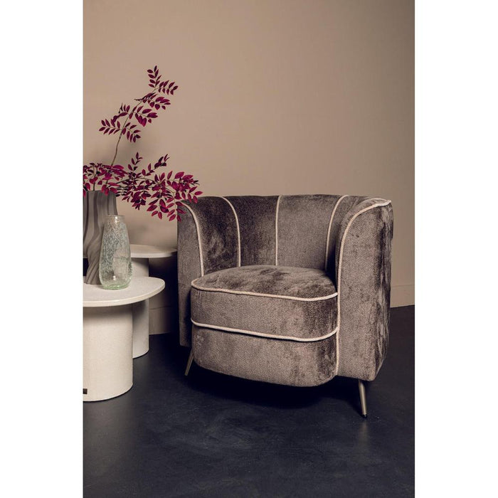 Fauteuil John Polyester Beige-Fauteuils-PTMD