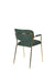 Fauteuil Jolien Goud/dark Nylon en polyester Groen 56x61 cm-Fauteuils-Creating Home