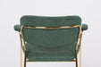Fauteuil Jolien Goud/dark Nylon en polyester Groen 56x61 cm-Fauteuils-Creating Home