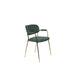Fauteuil Jolien Goud/dark Nylon en polyester Groen 56x61 cm-Fauteuils-Creating Home