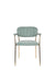 Fauteuil Jolien Goud/light Nylon en polyester Groen 56x61 cm-Fauteuils-Creating Home