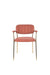 Fauteuil Jolien Goud/roze Nylon en polyester Roze 56x61 cm-Fauteuils-Creating Home