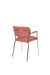 Fauteuil Jolien Goud/roze Nylon en polyester Roze 56x61 cm-Fauteuils-Creating Home