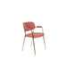 Fauteuil Jolien Goud/roze Nylon en polyester Roze 56x61 cm-Fauteuils-Creating Home