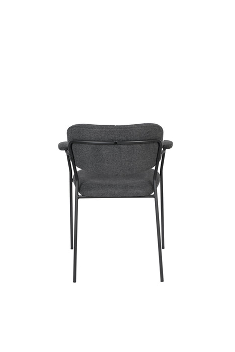 Fauteuil Jolien Nylon en polyester Donkergrijs 56x61 cm-Fauteuils-Creating Home