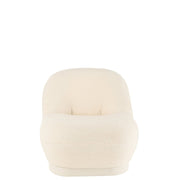 Fauteuil Krukje Teddy Bouclé Wit 88x78x72 cm-Fauteuils-J-Line
