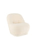 Fauteuil Krukje Teddy Bouclé Wit 88x78x72 cm-Fauteuils-J-Line