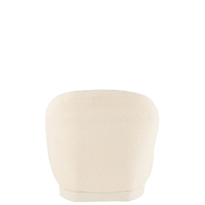 Fauteuil Krukje Teddy Bouclé Wit-Fauteuils-J-Line