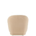 Fauteuil Krukje Teddy Fluweel Wit Warm Beige 88x78x72 cm-Fauteuils-J-Line