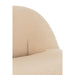 Fauteuil Krukje Teddy Fluweel Wit Warm Beige-Fauteuils-J-Line