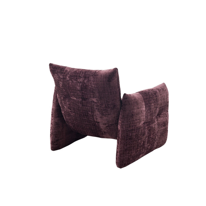Fauteuil Lois Aubergine