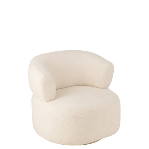 Fauteuil Lounge Seat Universe Foam/Stof Wit 83x77x77 cm-Fauteuils-J-Line