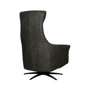 Fauteuil Lund Antraciet Kunstleder 2-Motorig Met 74x83x112 cm-Fauteuils-LABEL51