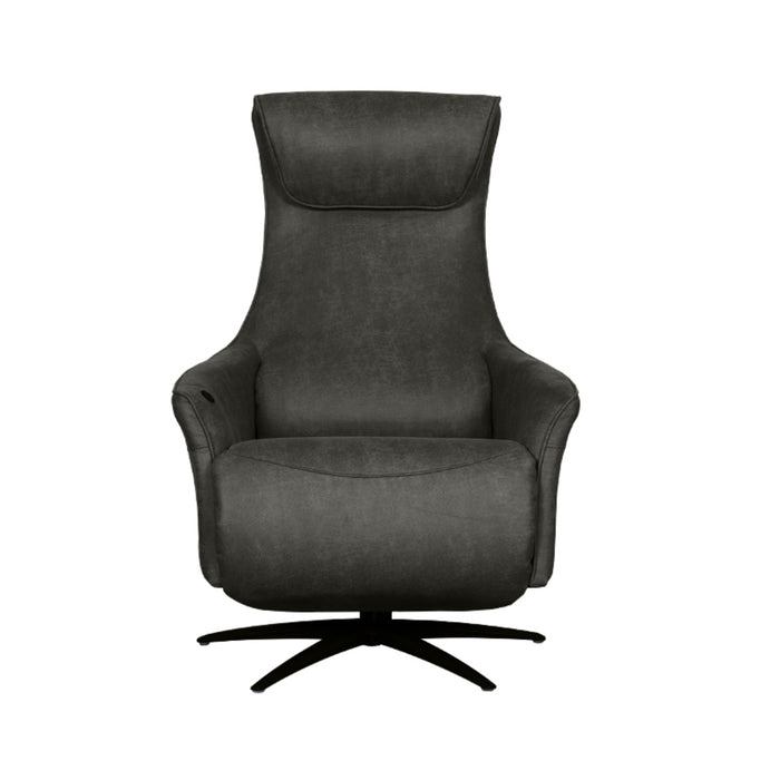 Fauteuil Lund - Antraciet - Kunstleder - 2-Motorig - Met...-Fauteuils-LABEL51