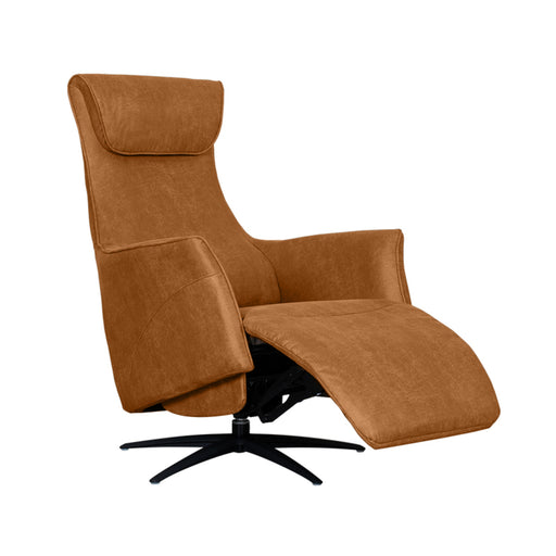 Fauteuil Lund Cognac Kunstleder 2-Motorig Met 74x83x112 cm-Fauteuils-LABEL51
