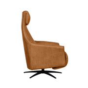 Fauteuil Lund Cognac Kunstleder 2-Motorig Met 74x83x112 cm-Fauteuils-LABEL51