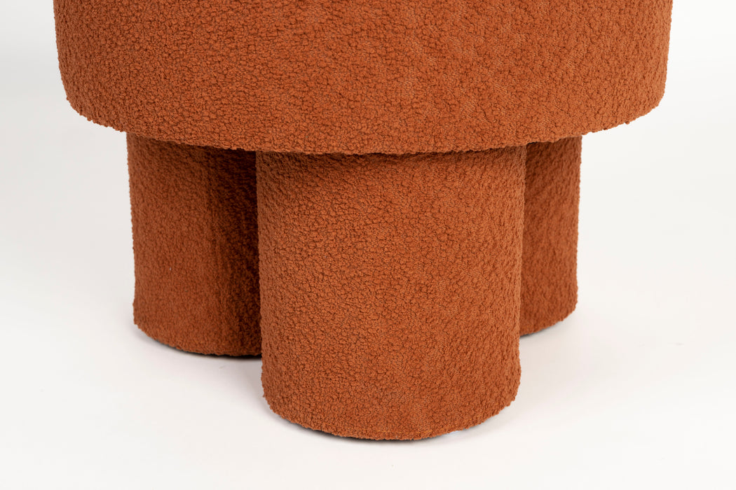 Fauteuil Marcos Polyester Bruin Ø40x44 cm-Fauteuils-Creating Home