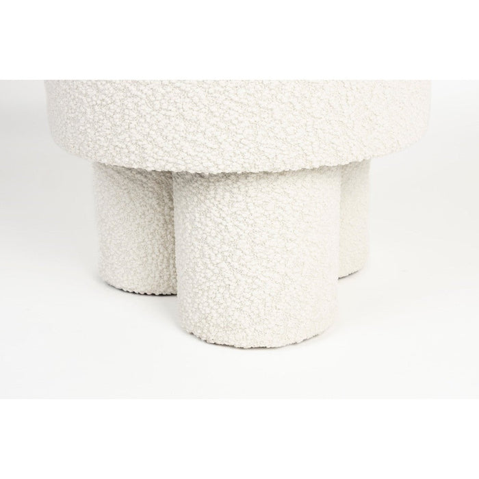 Fauteuil Marcos Polyester Wit Ø40x44 cm-Krukken-Creating Home