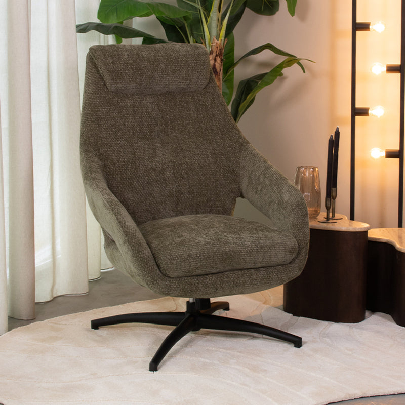 Fauteuil Maxwell Hunter Chenille - 75x84x108 cm-Fauteuils-LABEL51