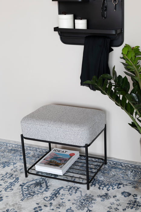 Fauteuil Milou Rectangular MDF,Pine hout,Polyester Grijs 50x35 cm-Krukken-Creating Home