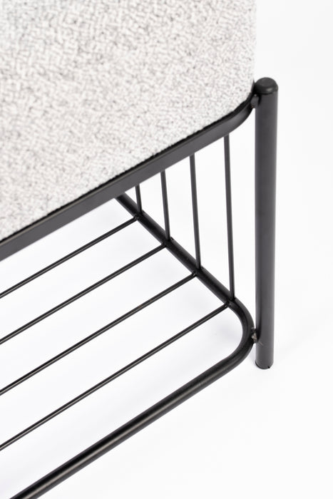 Fauteuil Milou Square MDF,Pine hout,Polyester Grijs 35x35 cm-Krukken-Creating Home