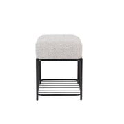Fauteuil Milou Square MDF,Pine hout,Polyester Grijs 35x35 cm-Krukken-Creating Home
