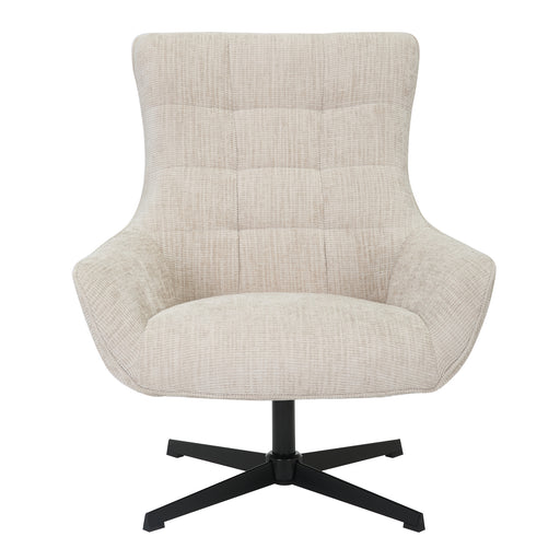 Fauteuil Naomi Toffee Draaibaar 81 cm-Fauteuils-Livingfurn