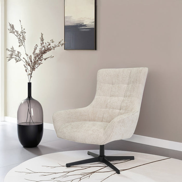 Fauteuil Naomi Toffee Draaibaar 81 cm-Fauteuils-Livingfurn
