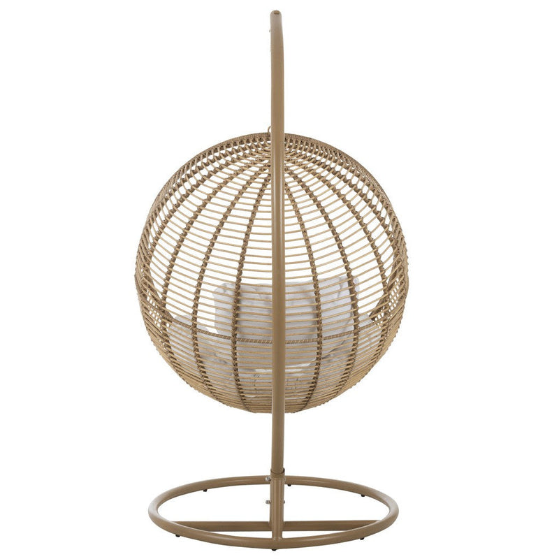 Fauteuil Naturel Ijzer Rond 110 cm 110x119x193 cm-Fauteuils-J-Line